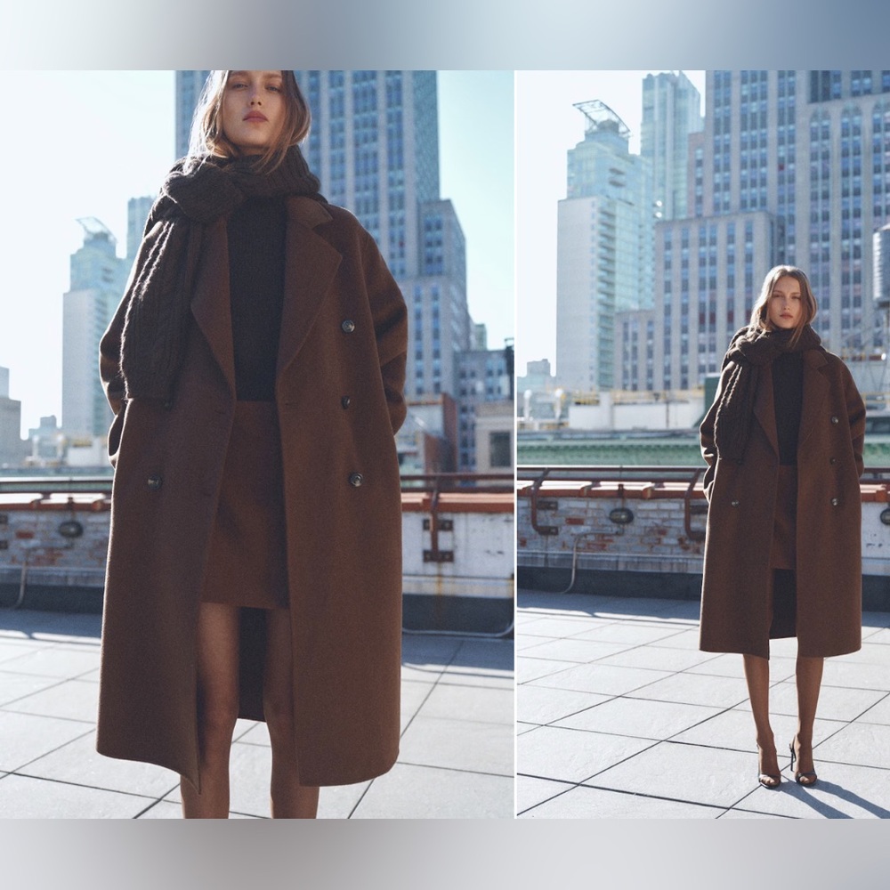 MANGO HANDMADE OVERSIZED WOOL COAT